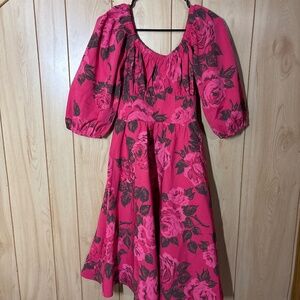 Vixen by Micheline Pitt: Vacation dress - Hot Pink Floral